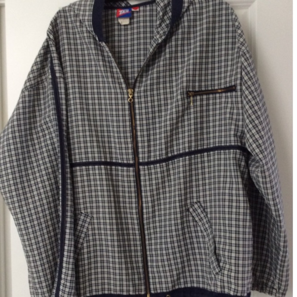 Tail Plaid Tennis Jacket